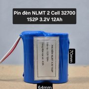 Pin sắt LiFePO4 32700 3.2V 12000mah 12Ah kèm mạch bảo vệ 1S cho đèn năng lượng mặt trời